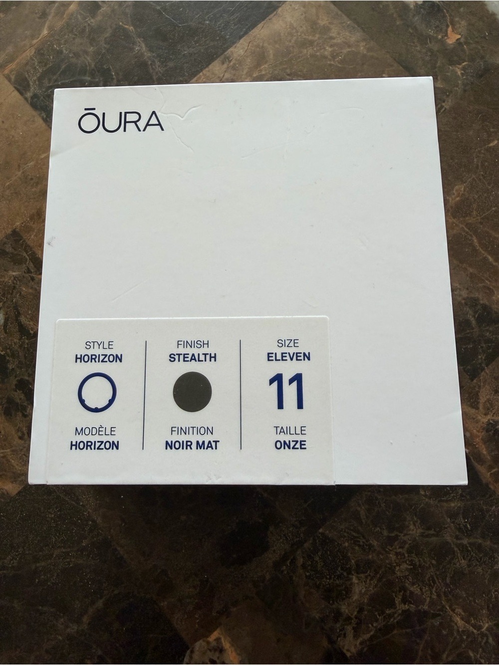 ŌURA Horizon Ring - Stealth Finish (Black) Size 11. BNWOT never set up or used.